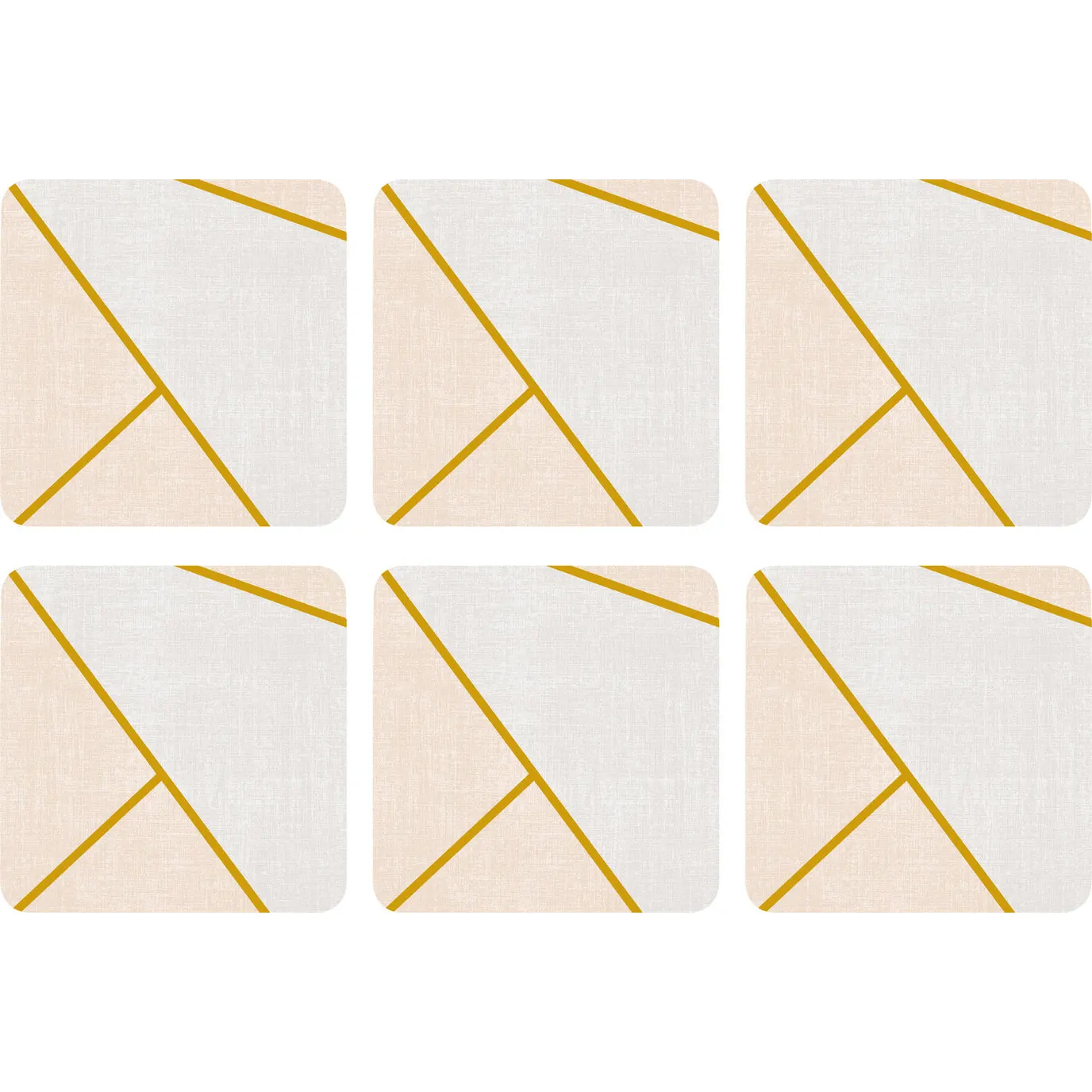 URBAN CHIC SET OF 6 COASTERS