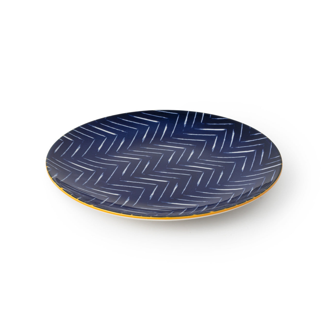 MK INDIGO CHEVRON SMALL PLATE 18CM