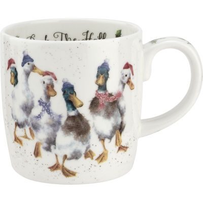 WRENDALE CHRISTMAS MUG RANGE ā 300ML ā DUCK THE HALLS