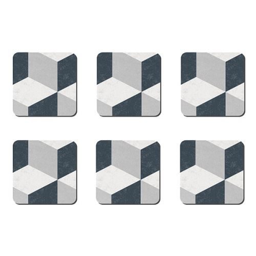 STUDIO GREY SET OF 6 SQUARE COASTERS