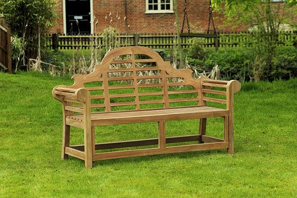 MINSTER 3 SEATER LUTYEN BENCH 1.5M TEAK