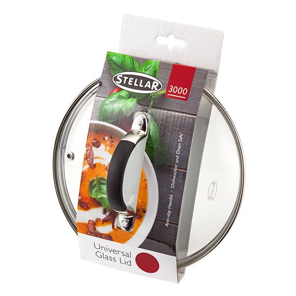 STELLAR FORGED 28CM GLASS LID