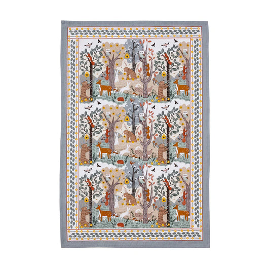 WILDWOOD BLUE COTTON TEA TOWEL