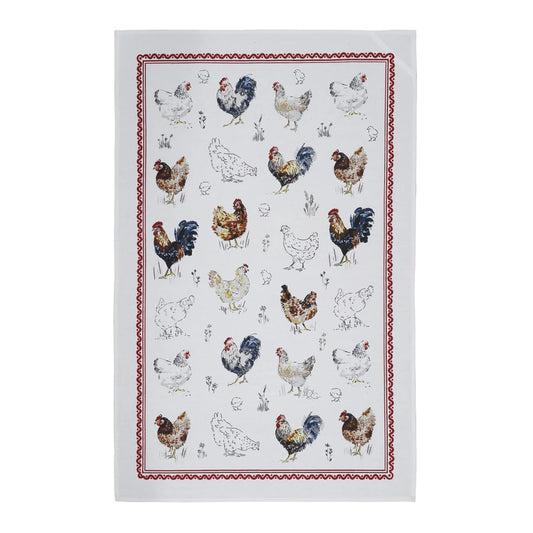 FARM BIRDS COTTON TEA TOWEL