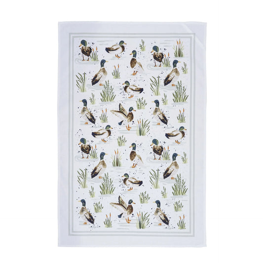 FARMHOUSE DUCKS COTTON TEA TOWEL