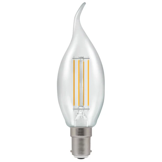 LED BENT TIP SHAPED LIGHTBULB