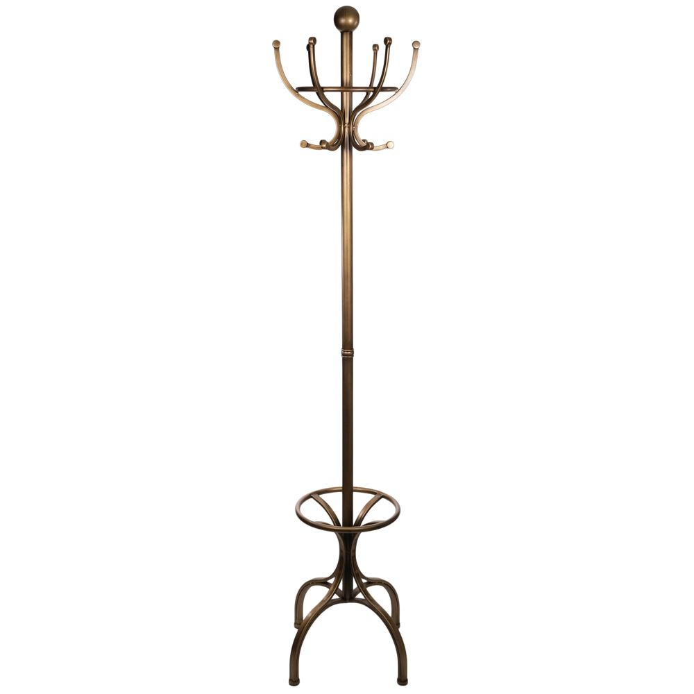 ANTIQUE BRASS COAT STAND