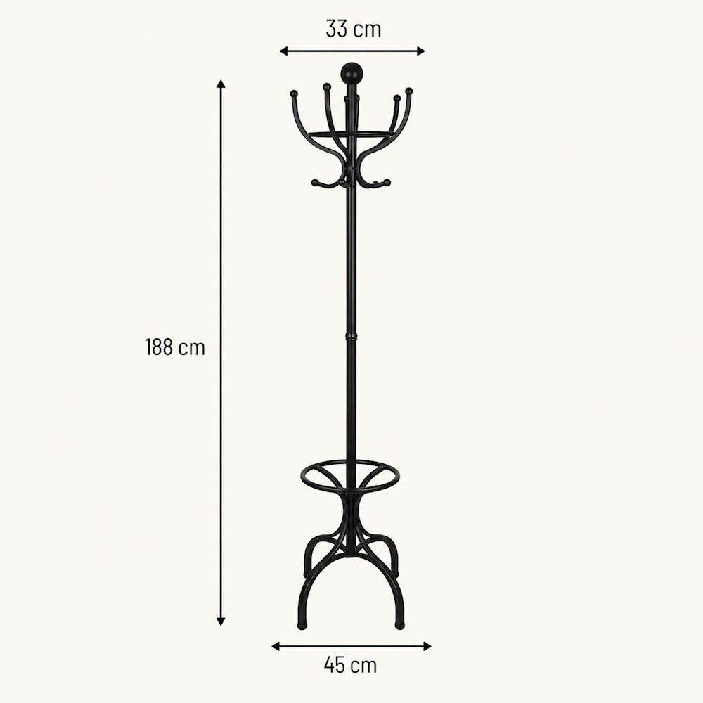 BLACK COAT STAND