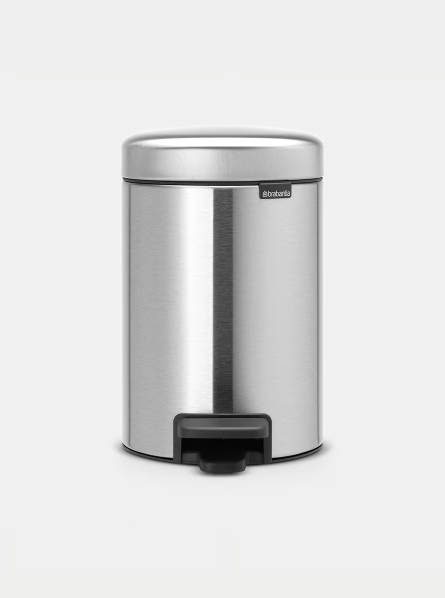 BRABANTIA 3L PEDAL BIN MATTE STEEL