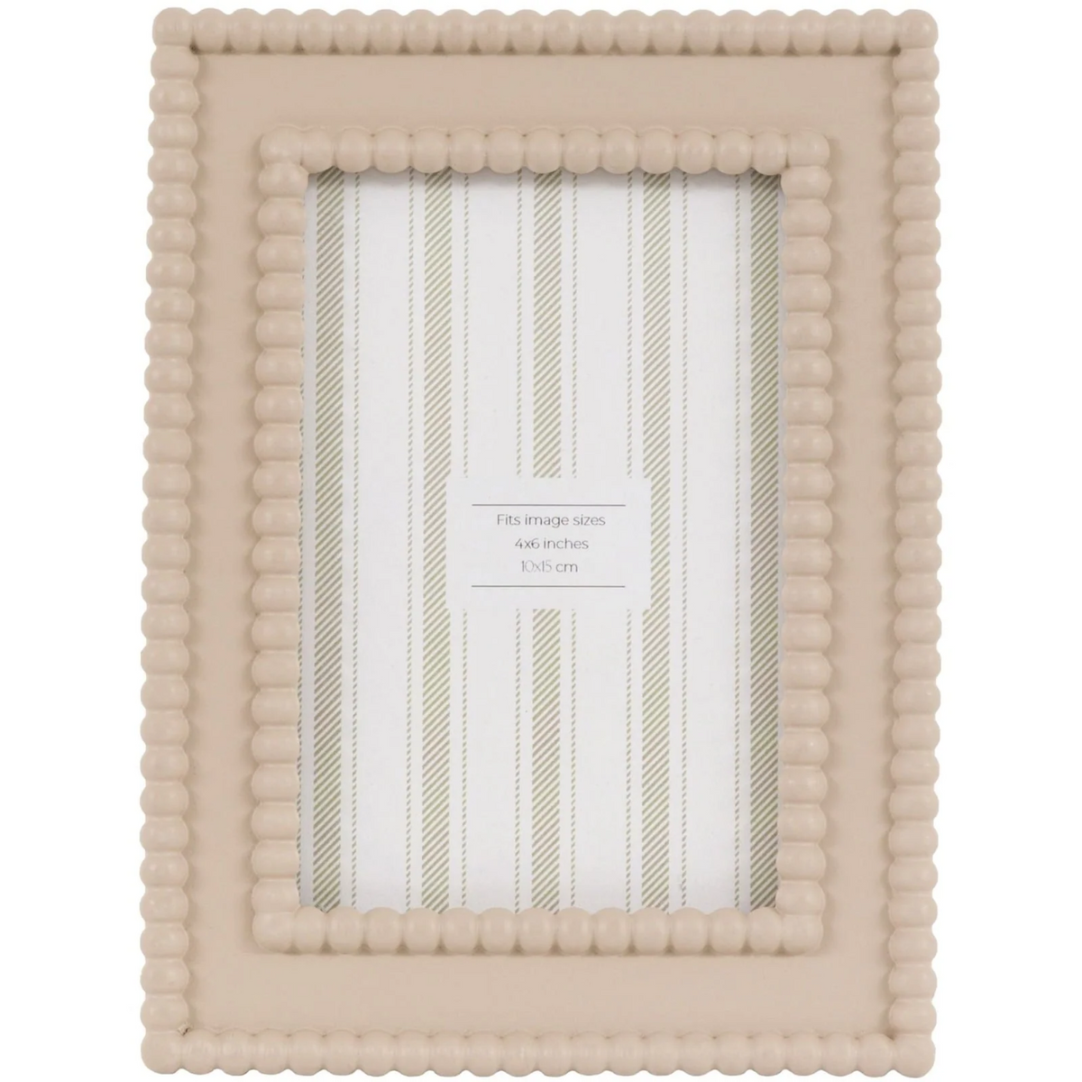 GALLERY COVE BEAD 6x4 PHOTO FRAME MOCHA