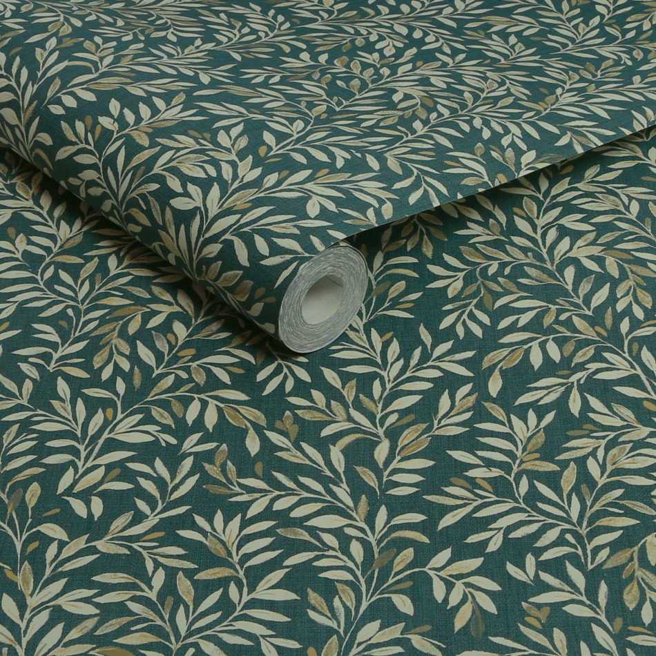 NEXT DITSY LEAF EMERALD WALLPAPER