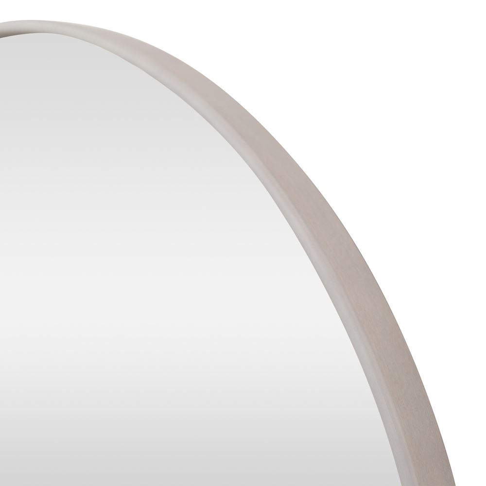 ARCHED WASHED WHITE FLOOR MIRROR