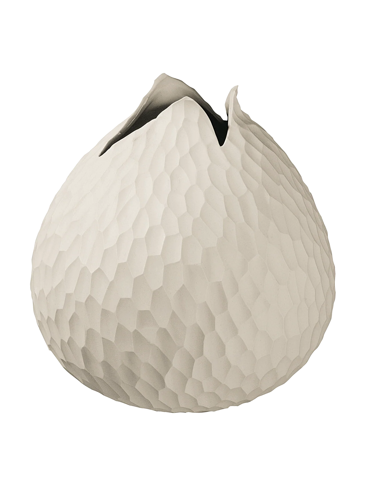 CARVE VASE NATURE 18CM