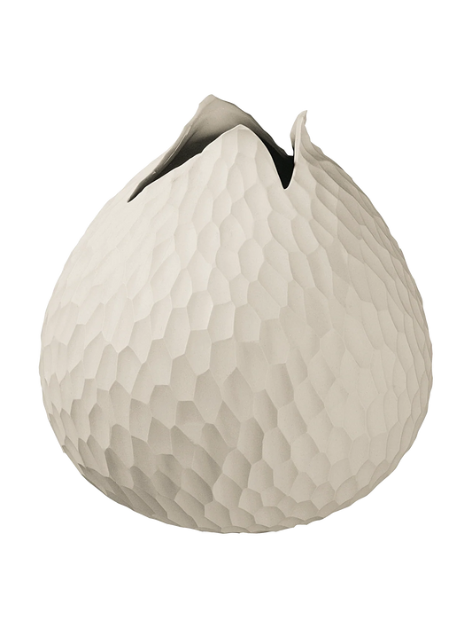 CARVE VASE NATURE 18CM