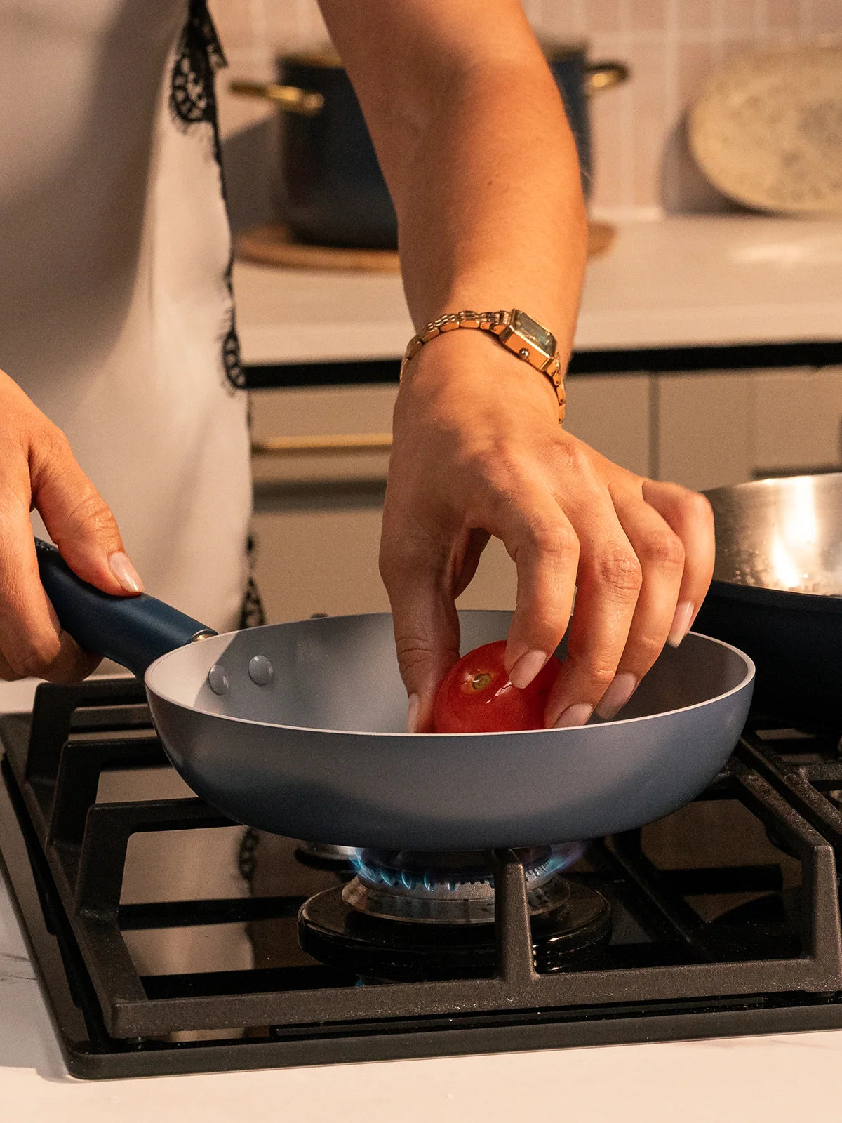 PRESTIGE CERAMIC EDITION FRYPAN FRENCH NAVY