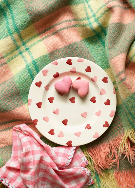 EMMA BRIDGEWATER PINK HEARTS 8 1/2 " PLATE