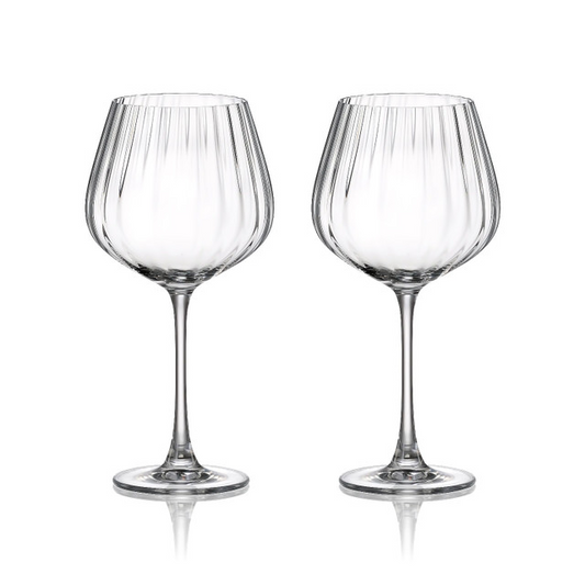 TIPPERARY SET OF 2 RIPPLE GIN GLASSES