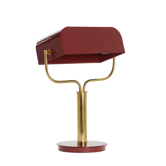 LIGHT & LIVING TABLE LAMP AYER BURGUNDY & GOLD