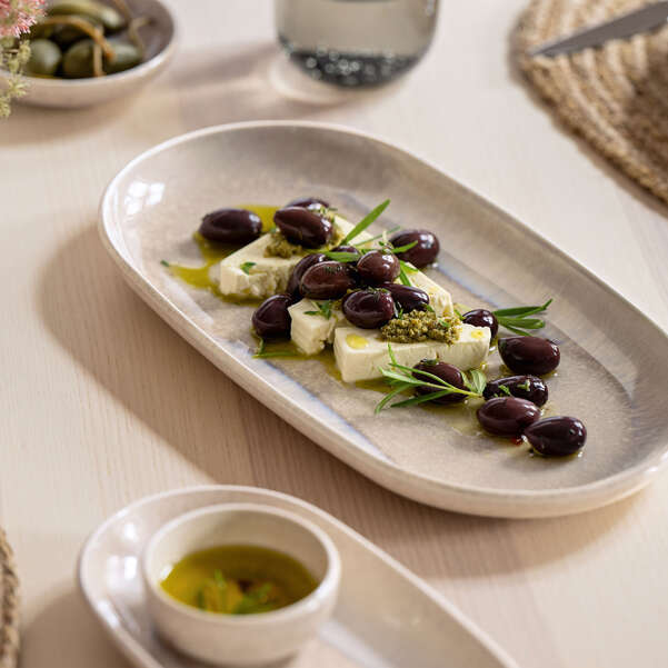 VILLEROY & BOCH PERLEMOR SAND SERVING PLATTER