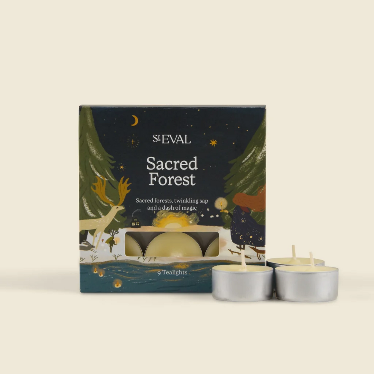 ST EVAL SACRED FOREST TEALIGHTS