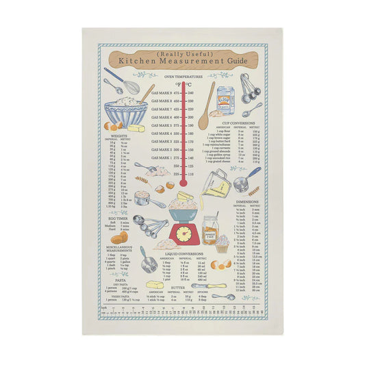 KITCHEN MEASUREMENTS COTTON TEA TOWEL