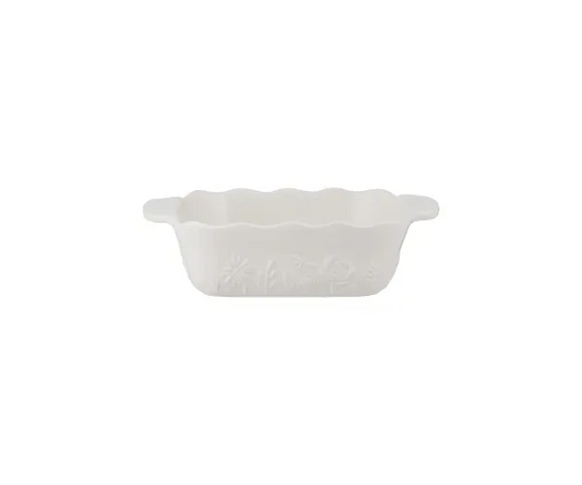 IN THE MEADOW CREAM SQUARE DISH