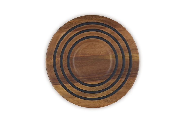 LE CREUSET ACACIA WOOD MAGNETIC TRIVET