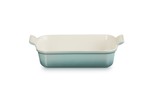 LE CREUSET STONEWARE HERITAGE RECTANGULAR DISH 19CM SEA SALT