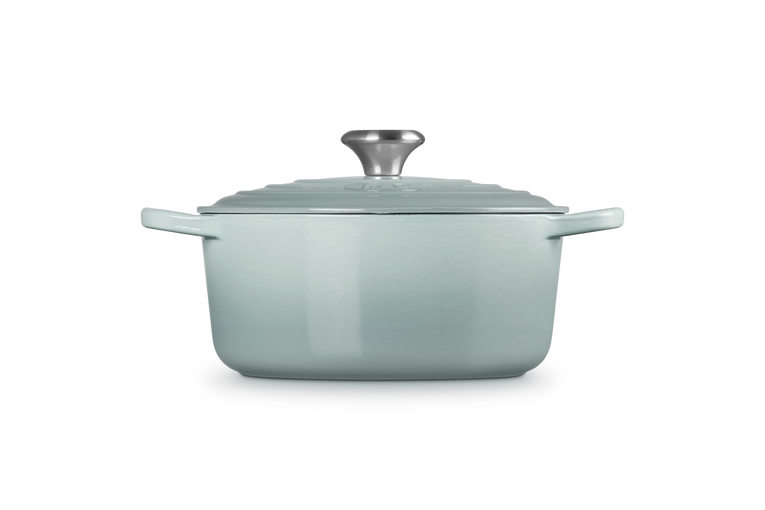24CM ROUND CAST IRON CASSEROLE DISH-SEA SALT