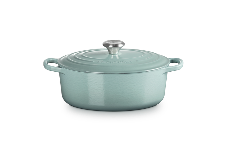SIGNATURE CAST IRON OVAL CASSEROLE 27CM SEA SALT