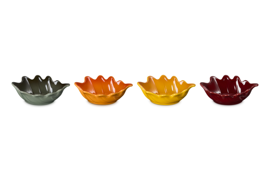 SET 4 OAK LEAF MINI DISH