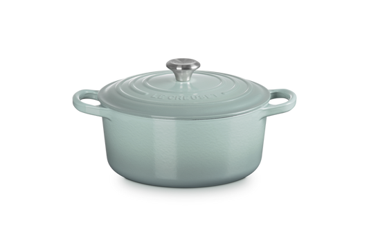 24CM ROUND CAST IRON CASSEROLE DISH-SEA SALT