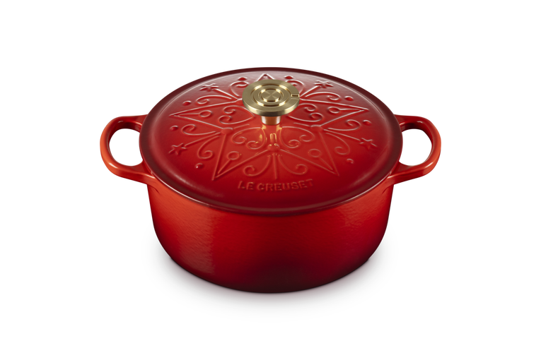 SIG ROUND CASSEROLE CERISE 24CM