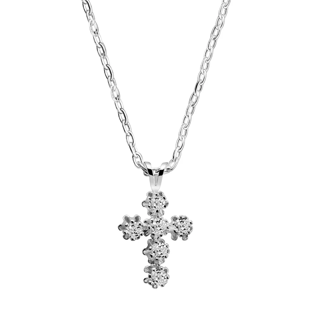 CROSS PENDANT CLEAR