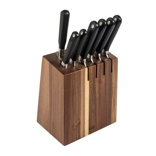 CULINARY FORGED ACCACIA KNIFE BLOCK SET 8PCS (BOX)