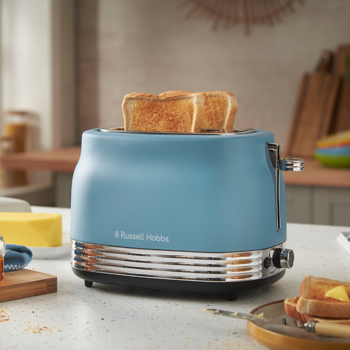 HANLEY RETRO BLUE 2 SLICE TOASTER