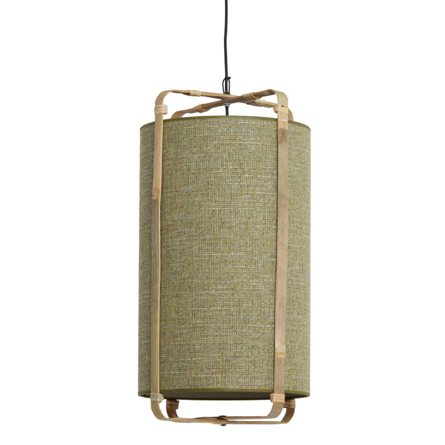 LIGHT & LIVING HANGING LAMP SENDAI GREEN & BAMBOO