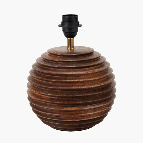 PEMBURY BROWN WOOD LAMP BASE