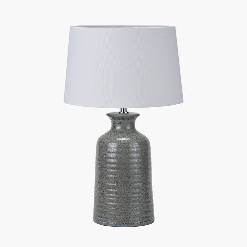 HELKA SMOKEY GREEN GLAZE TABLE LAMP