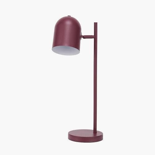 FINN MULBERRY METAL CLOCHE HEADED TABLE LAMP