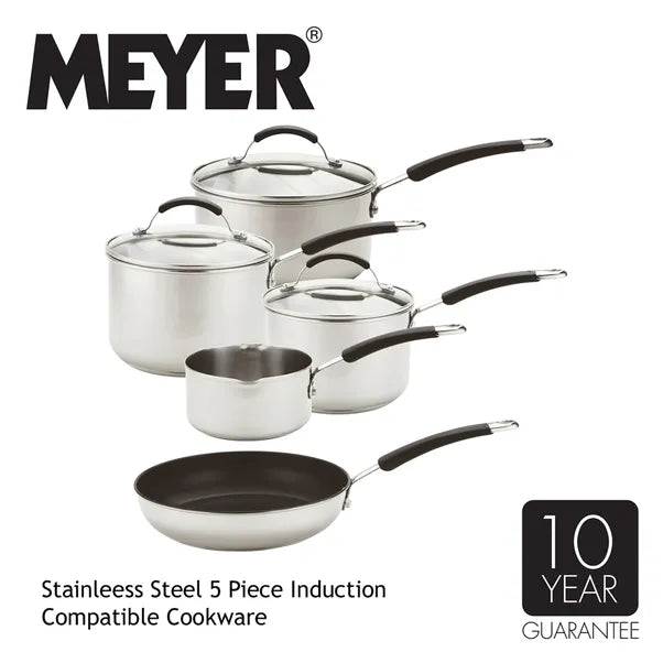 MEYER 5 PIECE S/S INDUCTION SET