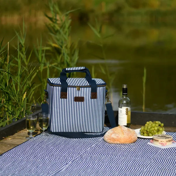 THE 3 RIVERS NAVY STRIPE FAMILY COOL BAG
