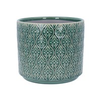 GREEN TRELLIS FLOWER POT MEDIUM