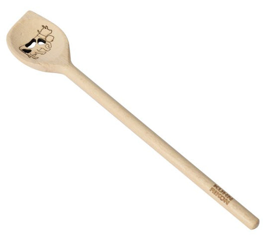 FONDUE SPOON COW BEECHWOOD (HANGTAG)