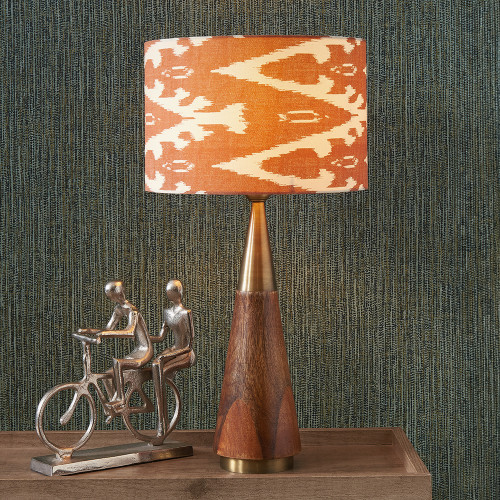 LARS CINNAMON IKAT CYCLINDER SHADE