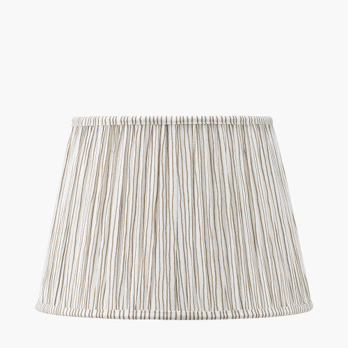 THIAGO 30CM NATURAL STRIPE MUSHROOM LAMPSHADE