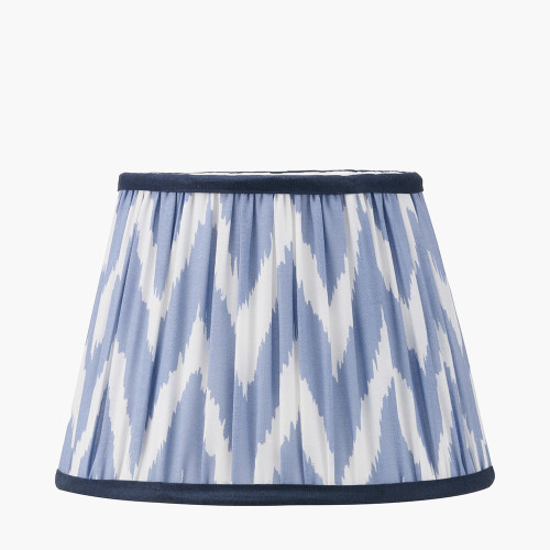 KAMILAH BLUE CHEVRON MUSHROOM PLEAT SHADE