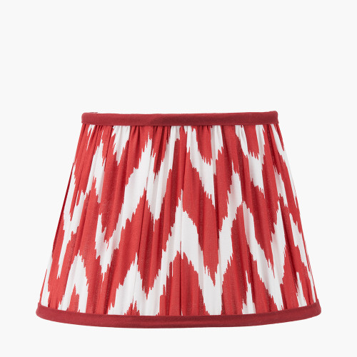KAMILAH RED CHEVRON MUSHROOM PLEAT SHADE