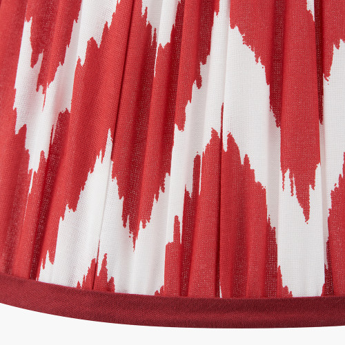 KAMILAH RED CHEVRON MUSHROOM PLEAT SHADE