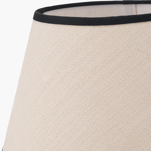 TABITHA CREAM JUTE SCALLOPED EDGE TAPERED SHADE